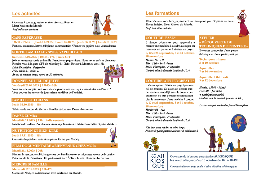Programme Pluri-Elles automne 2025